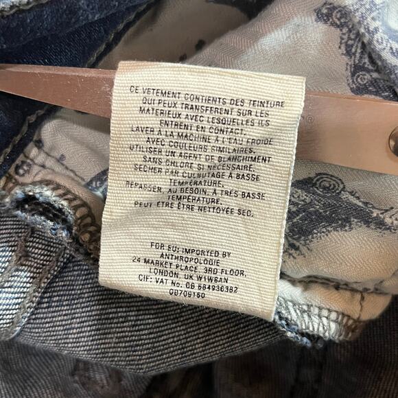 Anthropologie‎ Pilcro Skinny Jeans Womens Size 26 Blue Dark Wash Denim Mid Rise - Picture 10 of 13